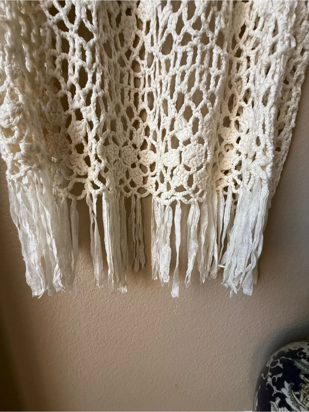 Sleeveless Crochet Duster